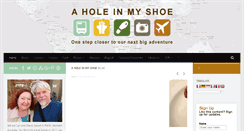 Desktop Screenshot of aholeinmyshoe.com